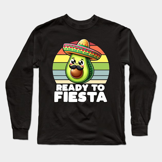 Ready To Fiesta Avocado Long Sleeve T-Shirt by DetourShirts